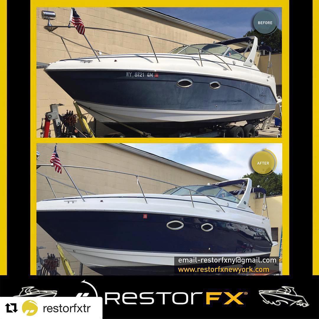 Restorfx ile deniz araçlarınız da ışıl ışıl ve parlak bir görünüm alır. #Repost @restorfxtr with @get_repost ・・・ #restorfx#international#usa#newyork#pastacilasızboyayenileme#sonteknoloji#tekneyenileme#marine#sonteknoloji#detaling#özelürünler#madeinusa#beforeafter#boat#mersin#marina#yenişehir#mersinmarina