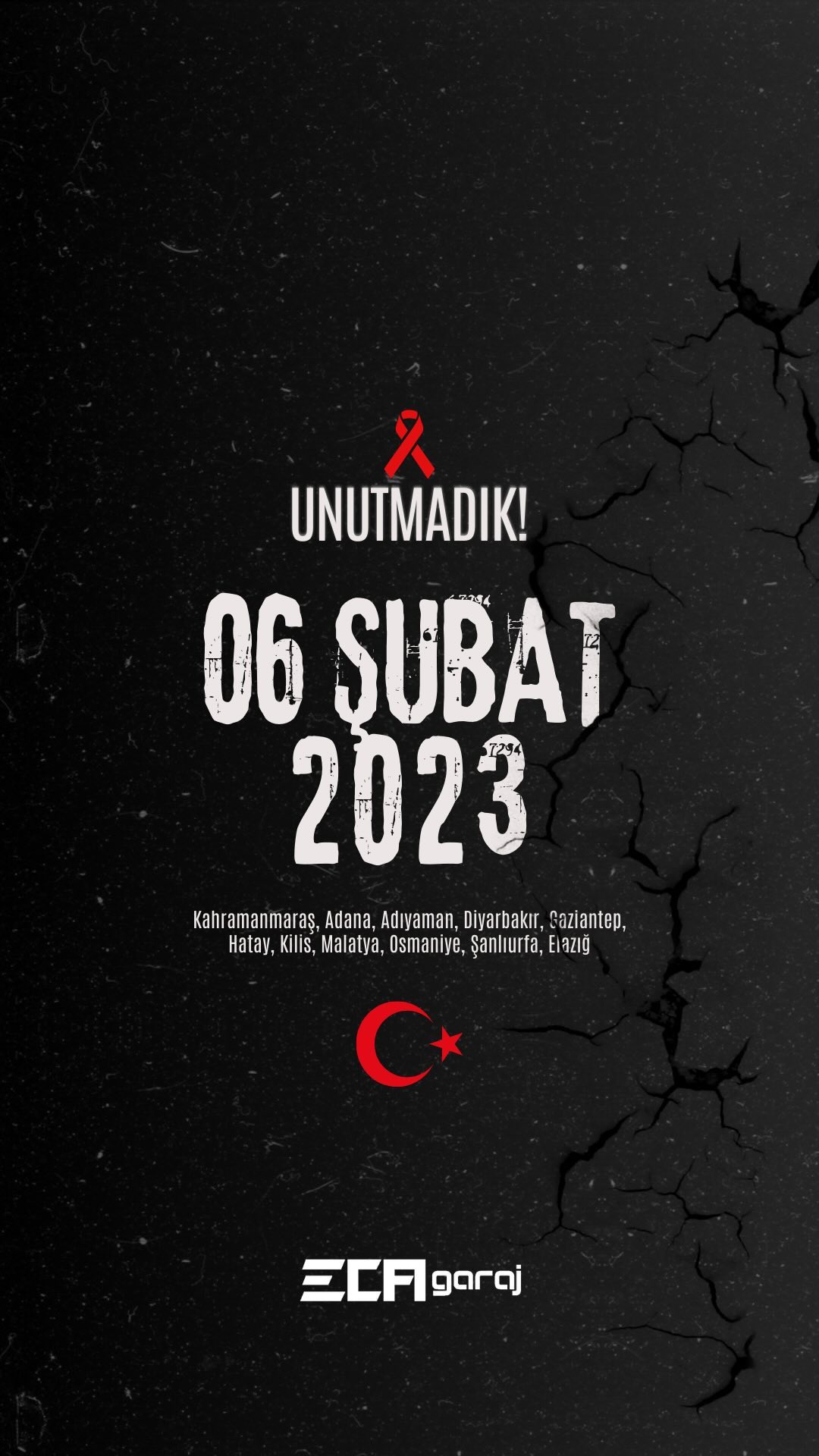 UNUTMADIK! 06.02.2023 💔 #6şubat#6subat#deprem#antakya#kahramanmaraş#adıyaman#adana#gaziantep#mersin#kilis#samandağ#diyarbakir#hatay#malatya#osmaniye#şanlıurfa#elazığ#ecagaraj