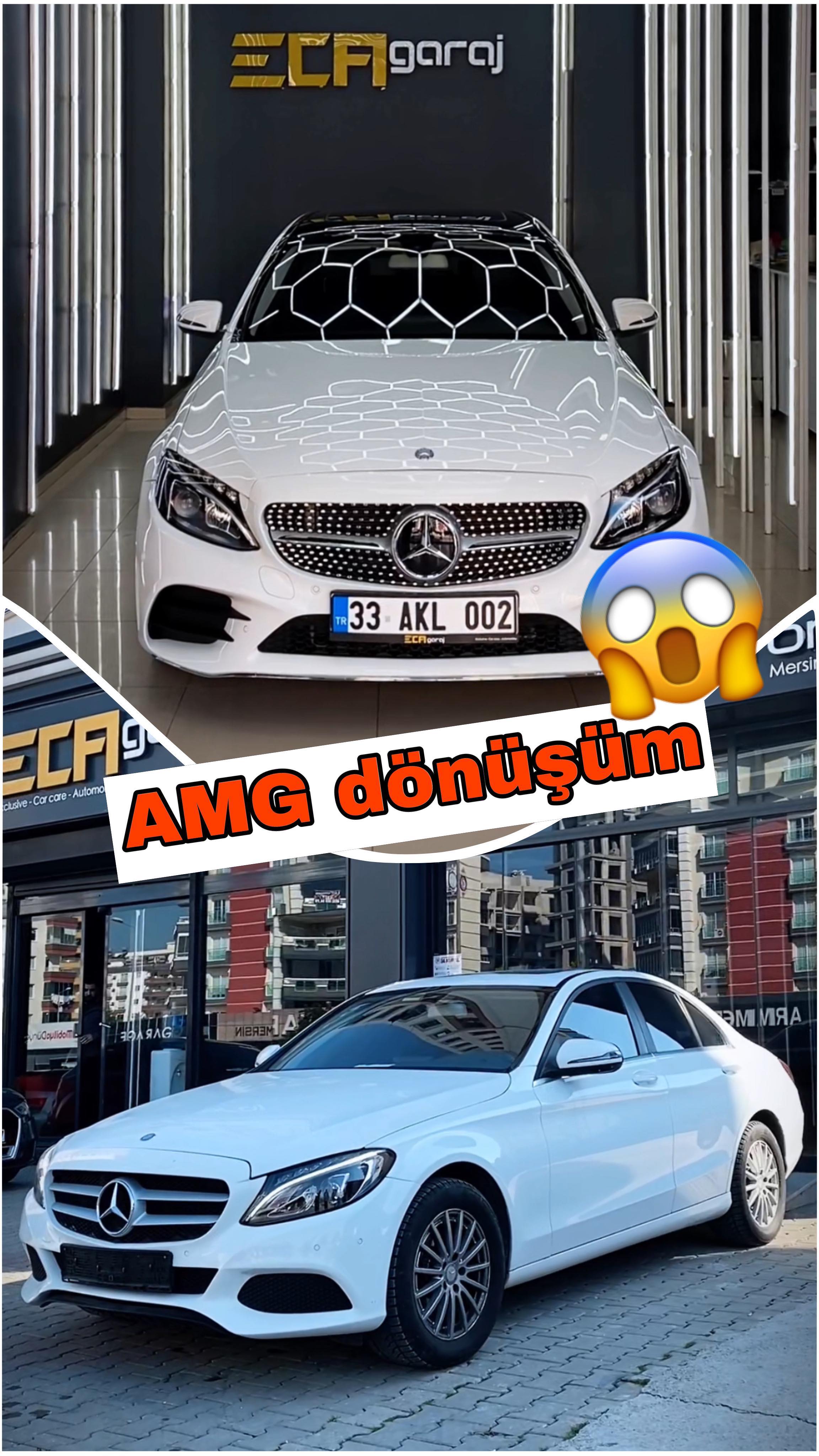 Heyecan verici bir dönüşümle Mercedes C Serisi’ni C200 AMG’ye yükselttik! Ön ve arka tamponlar, jantları ve marşpiyelleri, STEK DYNOblack Cam tavan görünümü, değiştirerek şimdi daha güçlü ve şık bir görünüme kavuştuk✨🚗 #mercedes#mercedescseries#cserisi#mercedesbenz#mercedesc200#amg#mercedesamg#amgdönüşüm#dönüşüm#stek#dynoblack#black#ecagaraj#detailing#exclusive#mersin