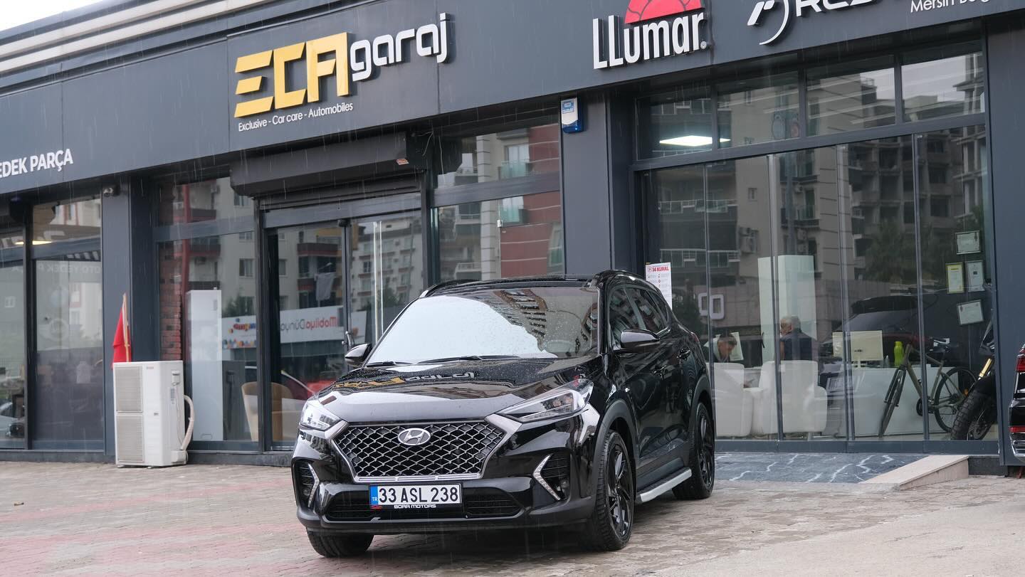 “Hyundai Tucson’umuza özel boya koruma ile aracımız şimdi hem korunaklı hem de göz alıcı! Sizce nasıl olmuş? 🚗✨ #HyundaiTucson#BoyaKoruma#ArabaBakımı#hyundai#boyakorumauygulaması#detailing#detailingturkey#detailingworld#ecagaraj#mersin